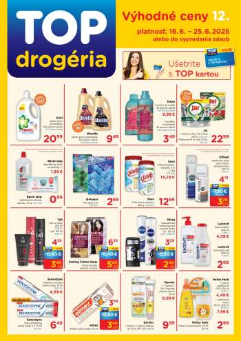 Leták TOP drogéria - 16.6.2025 - 25.6.2025.