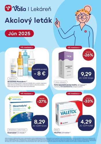 Leták Vaša lekáreň - 1.6.2025 - 30.6.2025.