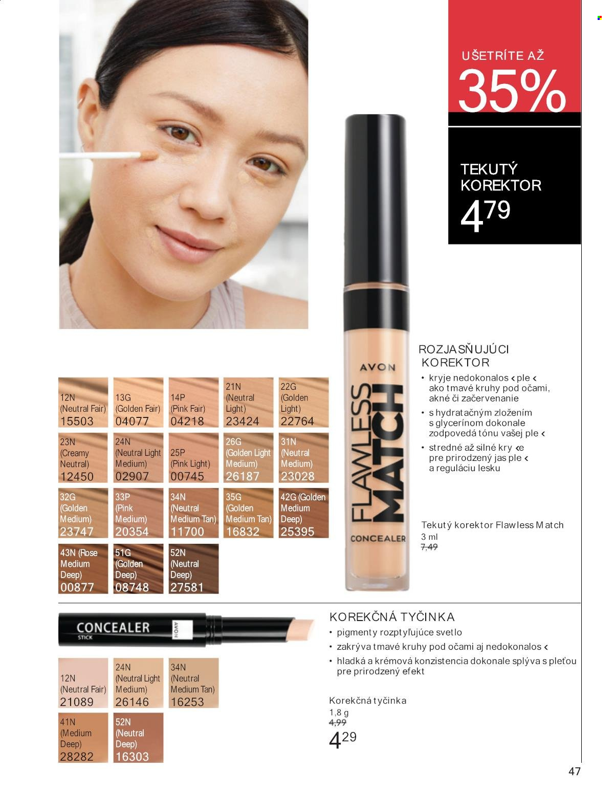 Leták Avon - 1.6.2025 - 30.6.2025. Strana 47