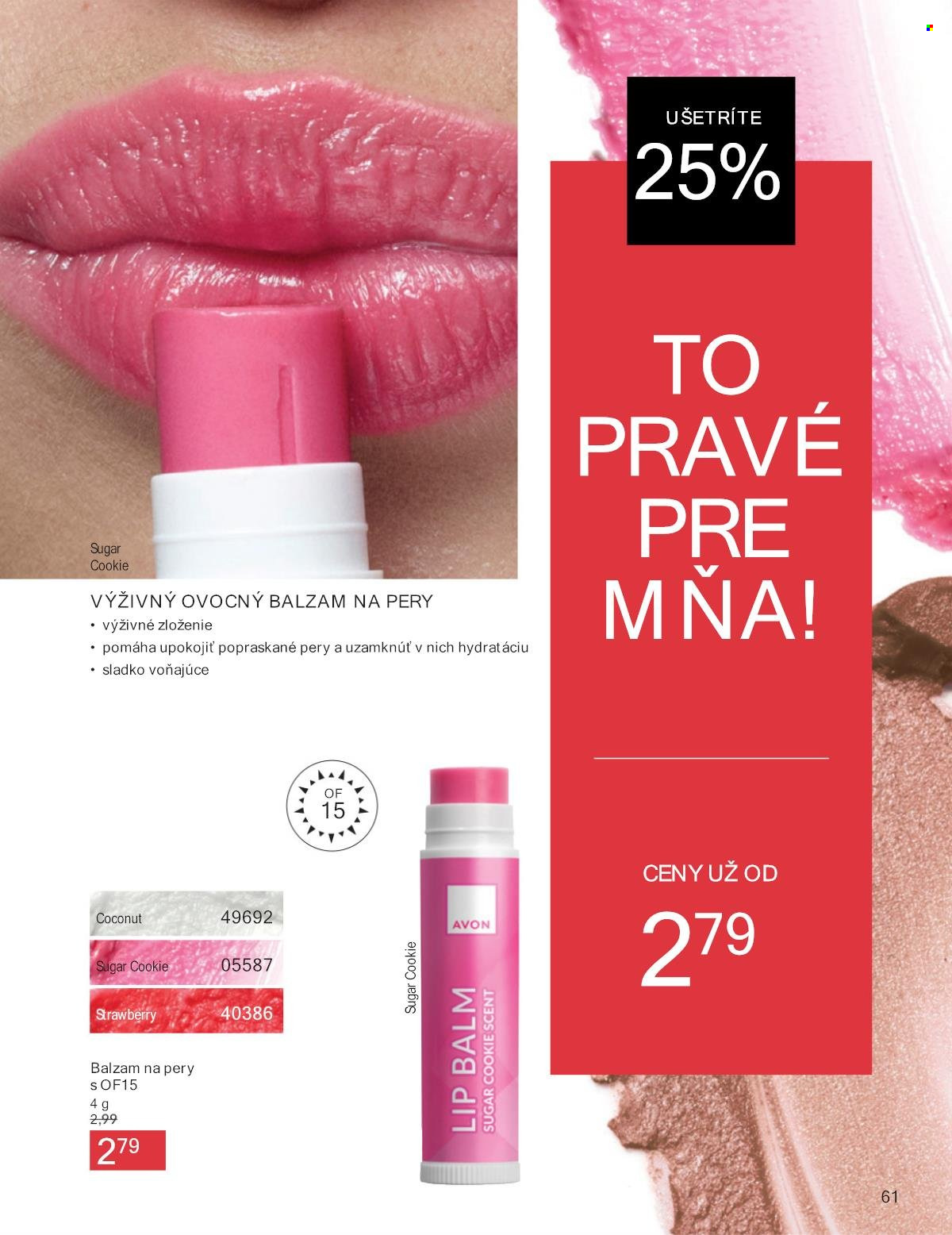 Leták Avon - 1.6.2025 - 30.6.2025. Strana 61