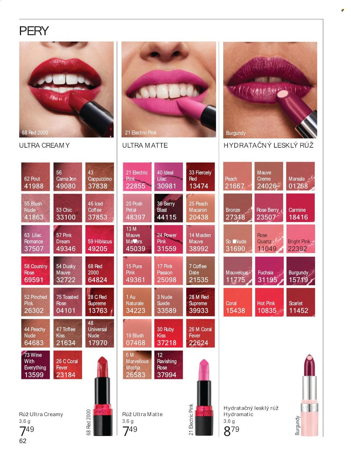 Leták Avon - 1.6.2025 - 30.6.2025. Strana 62