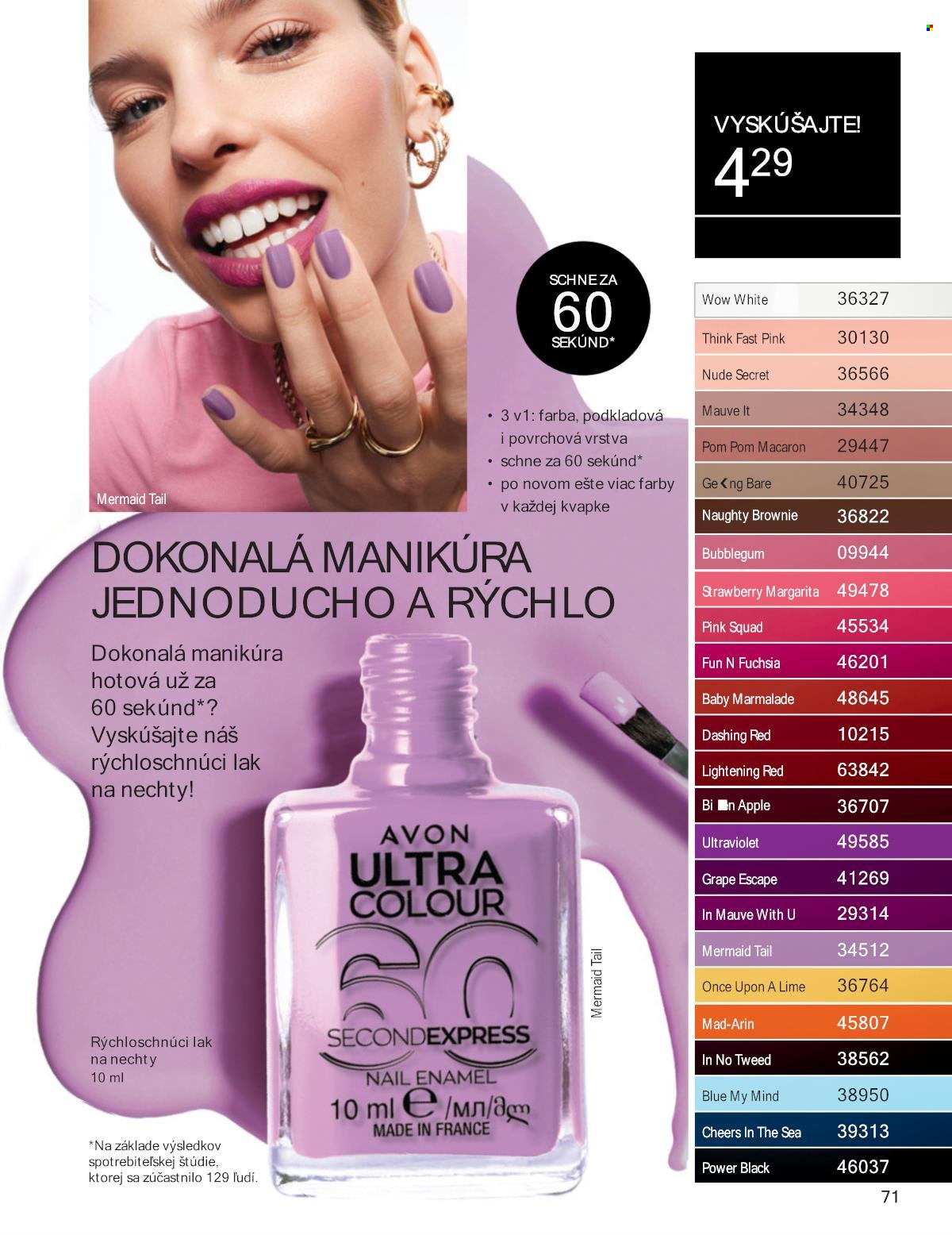 Leták Avon - 1.6.2025 - 30.6.2025. Strana 71