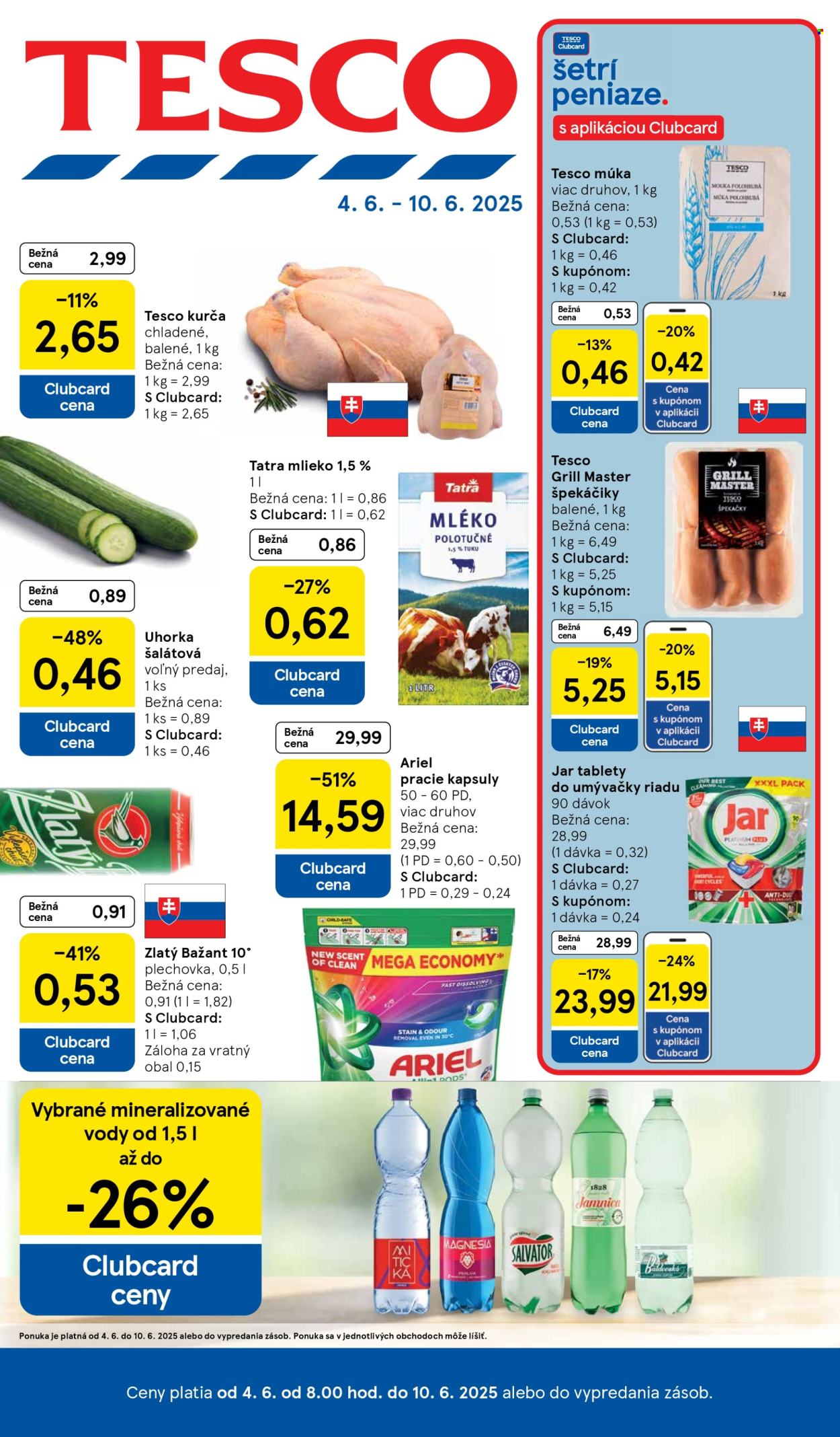 Leták TESCO - 4.6.2025 - 10.6.2025. Strana 1