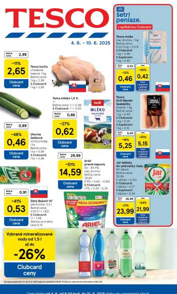 Leták TESCO - 4.6.2025 - 10.6.2025.