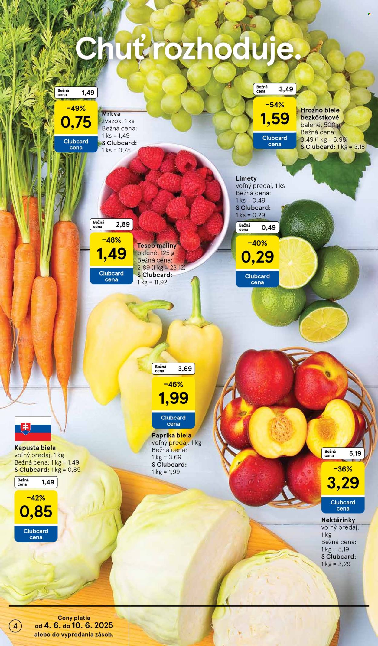 Leták TESCO - 4.6.2025 - 10.6.2025. Strana 4