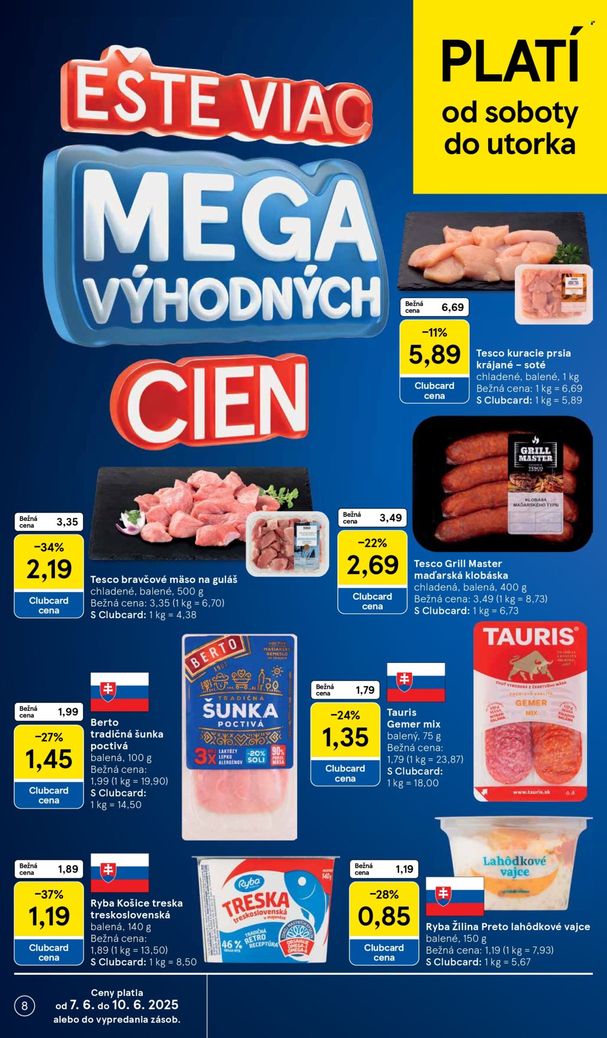 Leták TESCO - 4.6.2025 - 10.6.2025. Strana 8