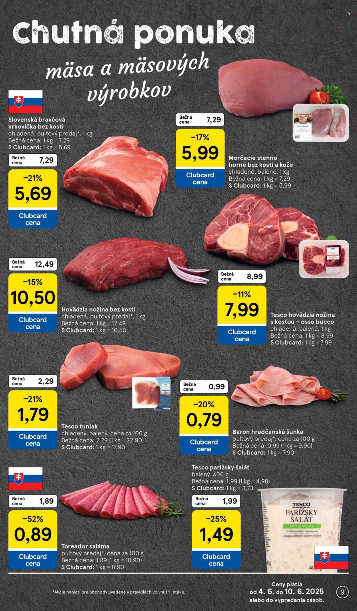 Leták TESCO - 4.6.2025 - 10.6.2025. Strana 9