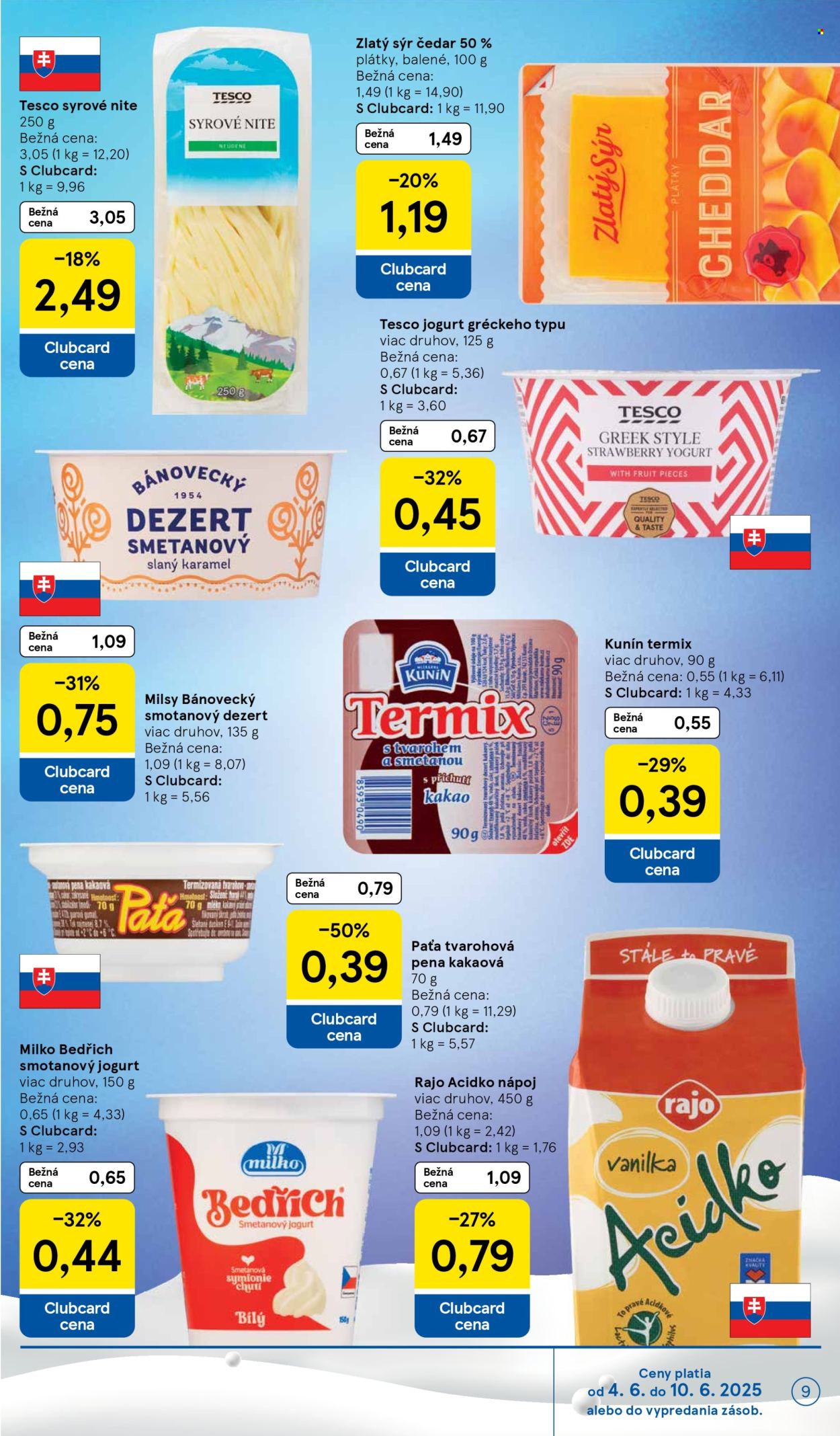 Leták TESCO supermarket - 4.6.2025 - 10.6.2025. Strana 9