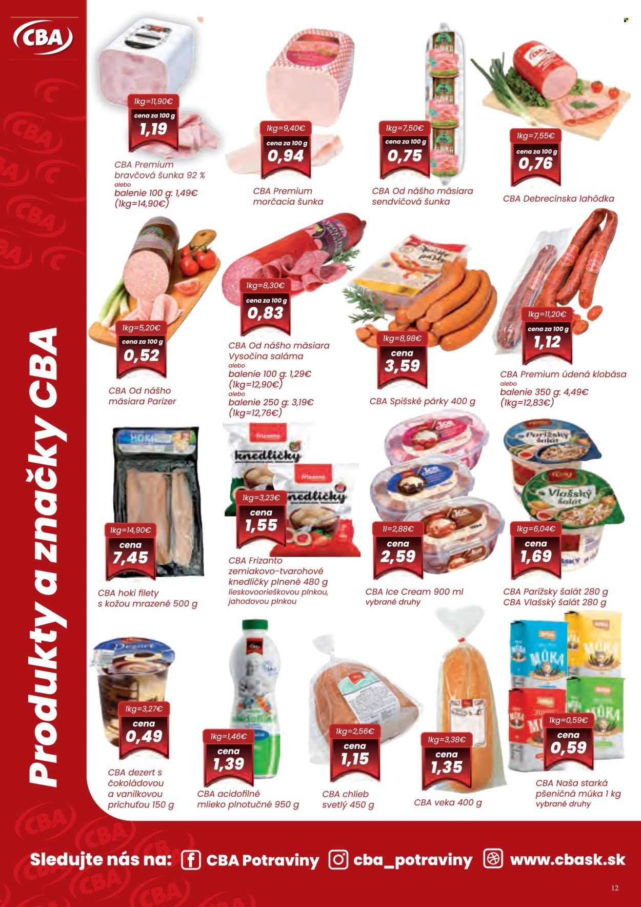 Leták CBA Komfos - 5.6.2025 - 18.6.2025. Strana 12