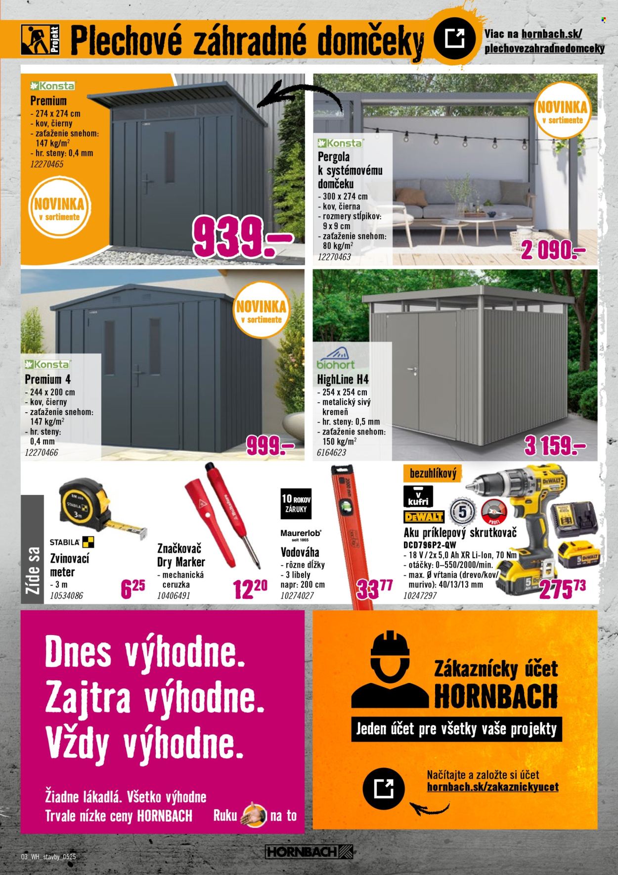 Leták Hornbach - 28.5.2025 - 11.6.2025. Strana 3