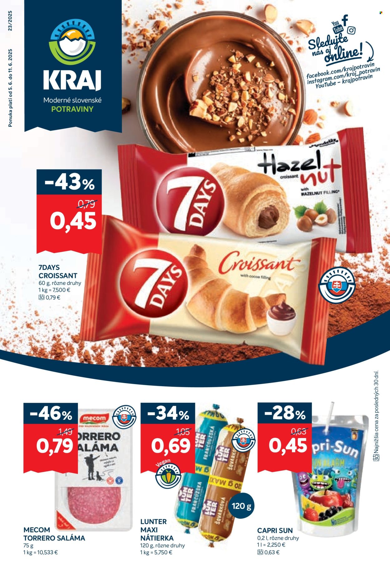 Leták Kraj - 5.6.2025 - 11.6.2025. Strana 1