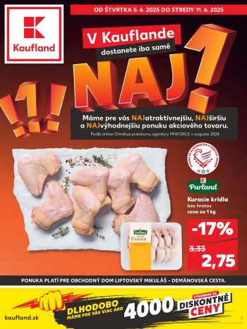 Leták Kaufland - 5.6.2025 - 11.6.2025.