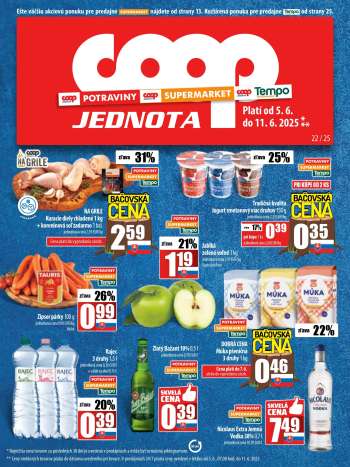 Leták COOP Jednota - 5.6.2025 - 11.6.2025.