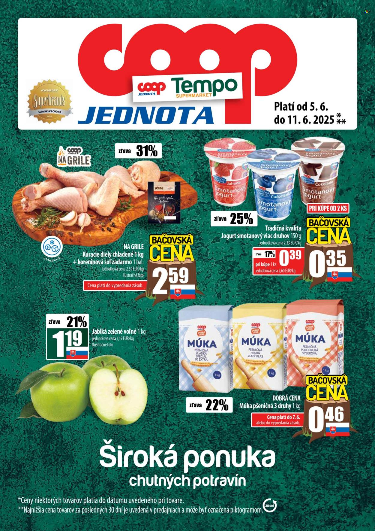 Leták COOP Jednota - 5.6.2025 - 11.6.2025. Strana 1