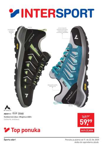 Leták Intersport - 11.6.2025 - 22.6.2025.