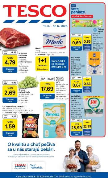 Leták TESCO - 11.6.2025 - 17.6.2025.