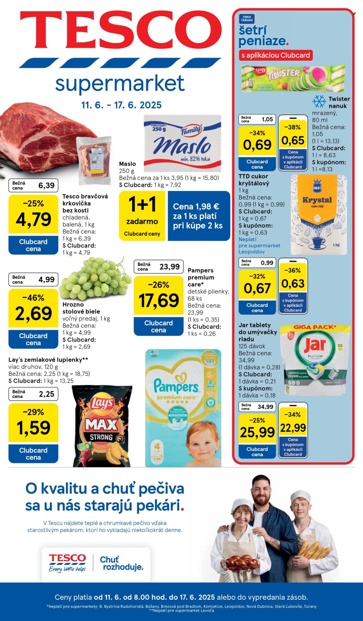 Leták TESCO supermarket - 11.6.2025 - 17.6.2025. Strana 1