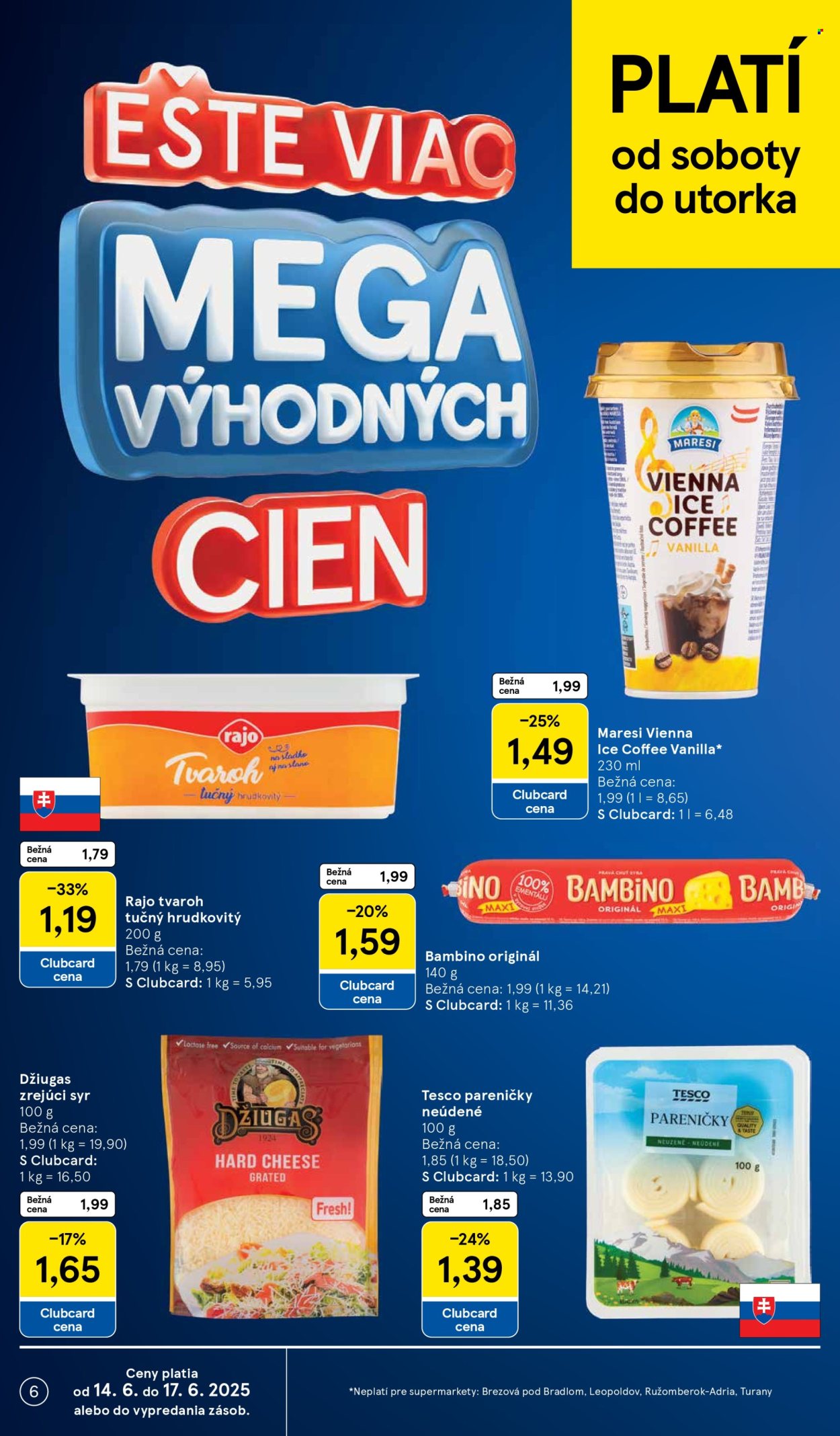 Leták TESCO supermarket - 11.6.2025 - 17.6.2025. Strana 6