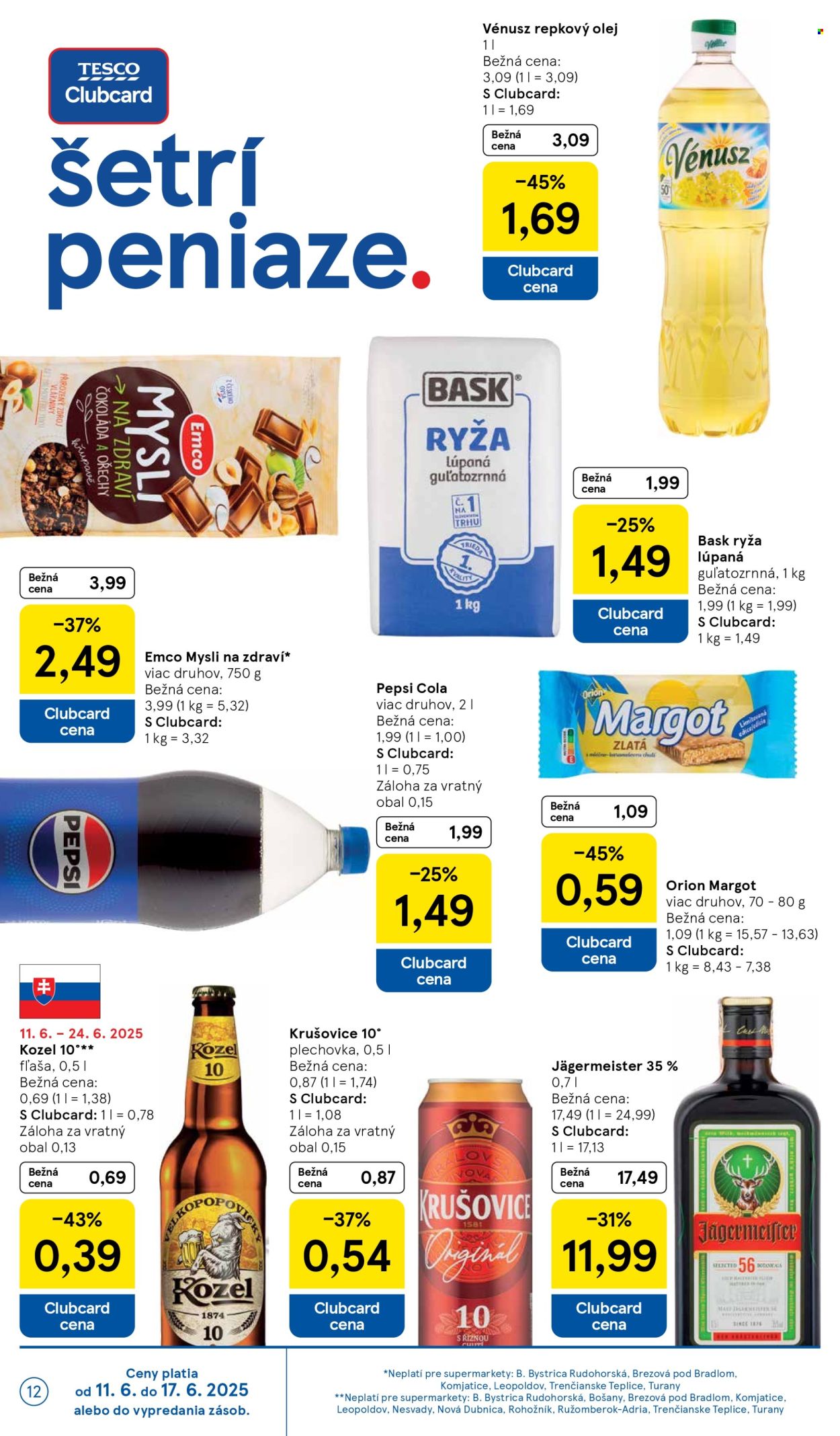 Leták TESCO supermarket - 11.6.2025 - 17.6.2025. Strana 12