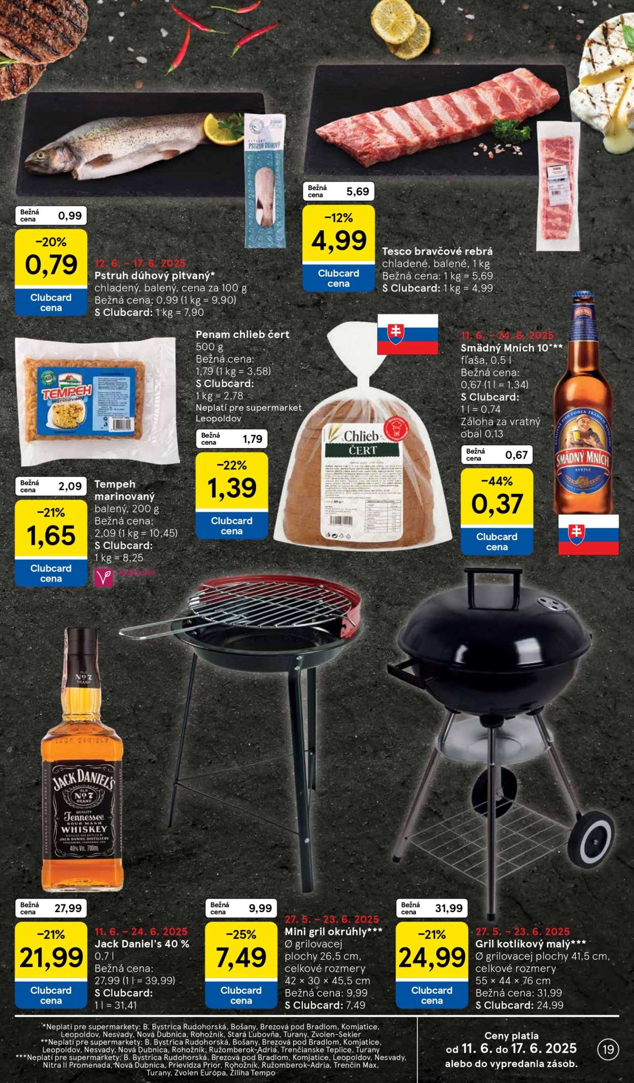 Leták TESCO supermarket - 11.6.2025 - 17.6.2025. Strana 19