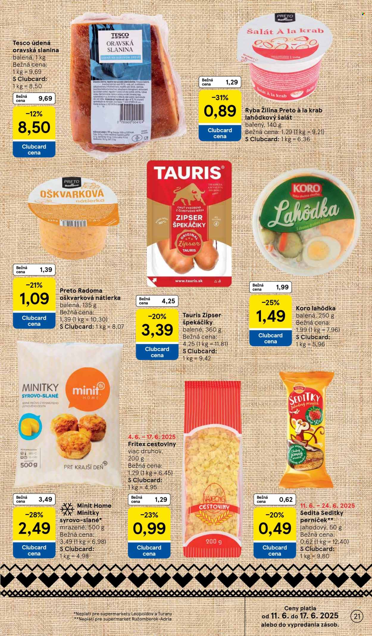 Leták TESCO supermarket - 11.6.2025 - 17.6.2025. Strana 21