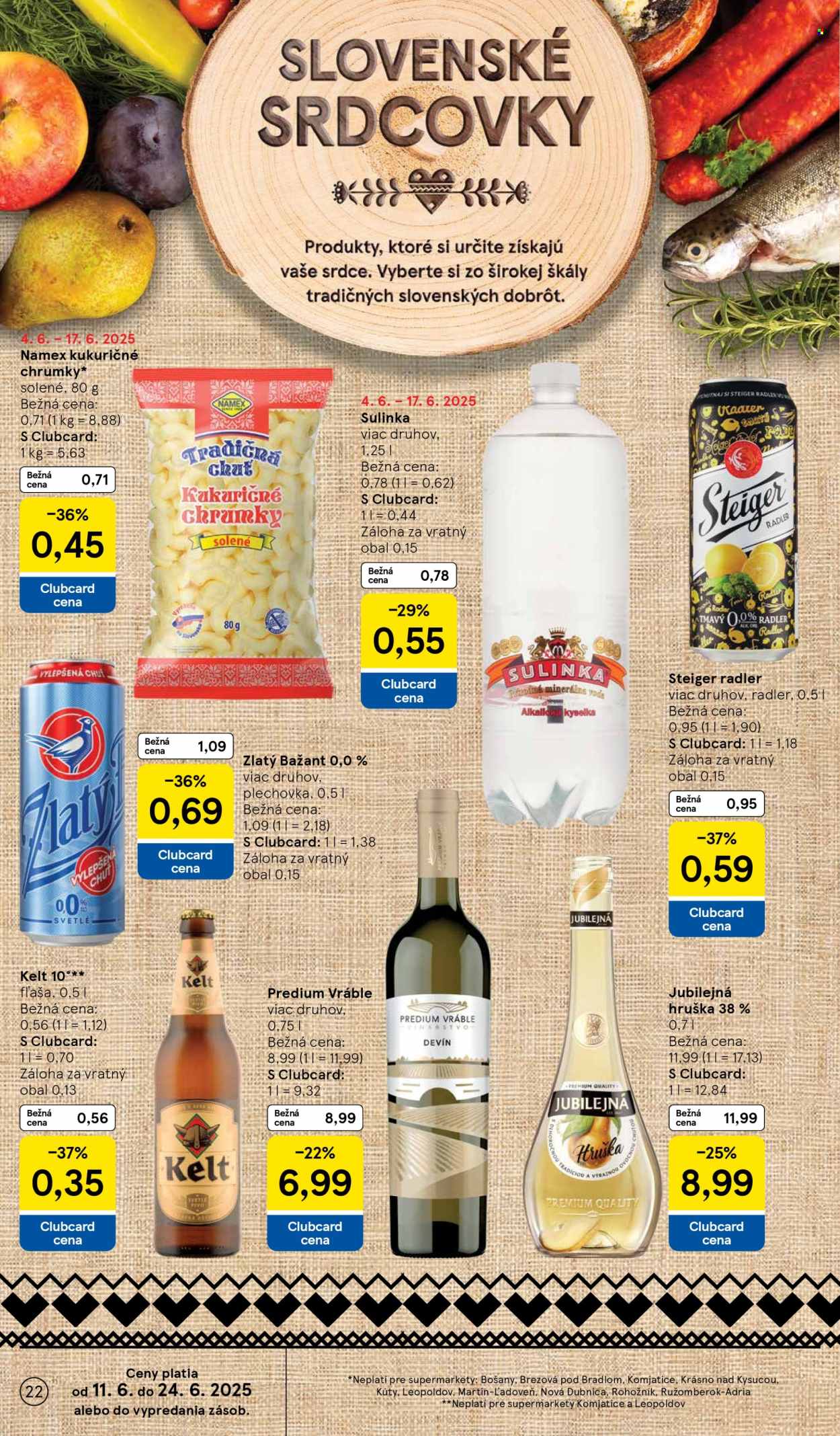 Leták TESCO supermarket - 11.6.2025 - 17.6.2025. Strana 22
