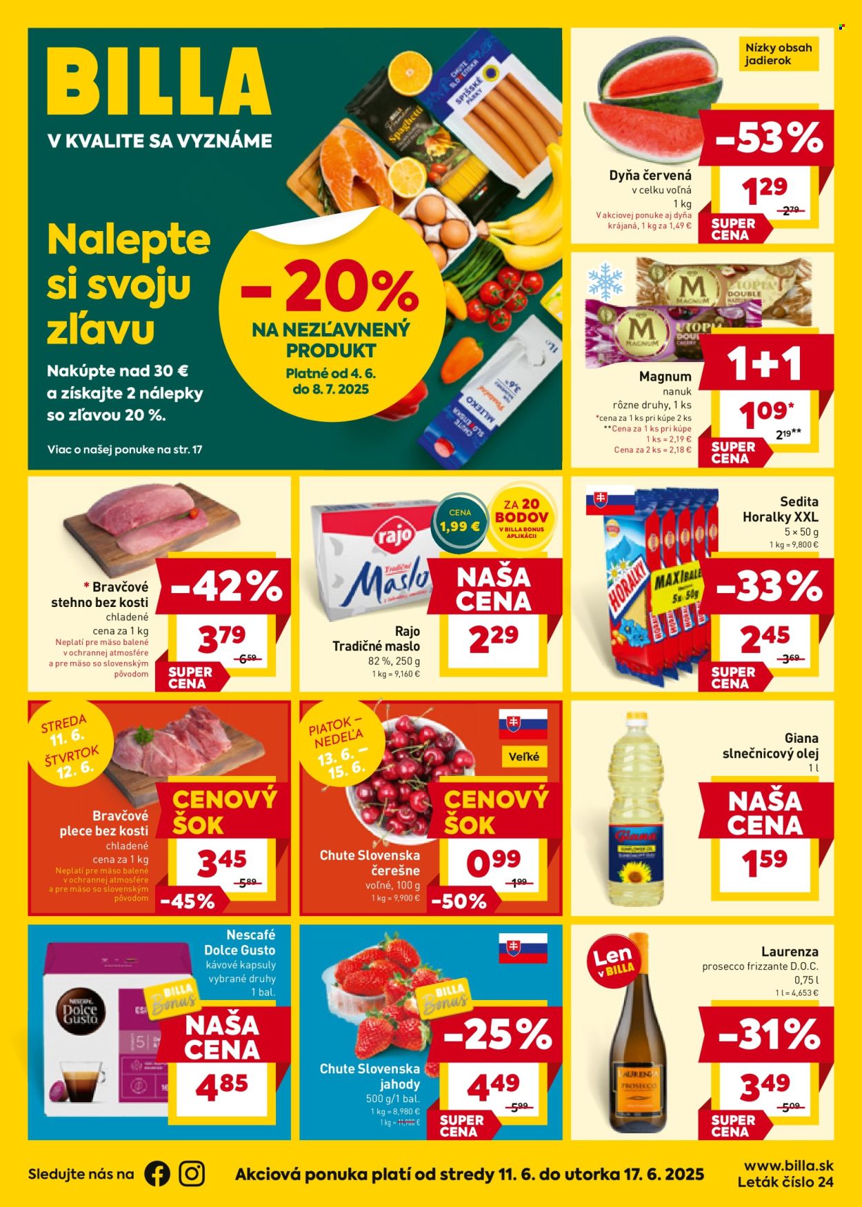 Leták Billa - 11.6.2025 - 17.6.2025. Strana 1