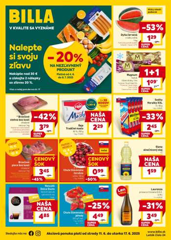 Leták Billa - 11.6.2025 - 17.6.2025.