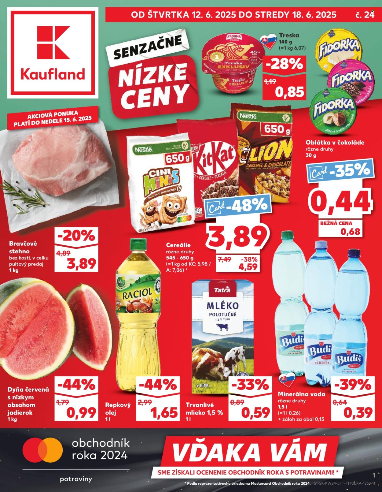 Leták Kaufland - 12.6.2025 - 18.6.2025. Strana 1