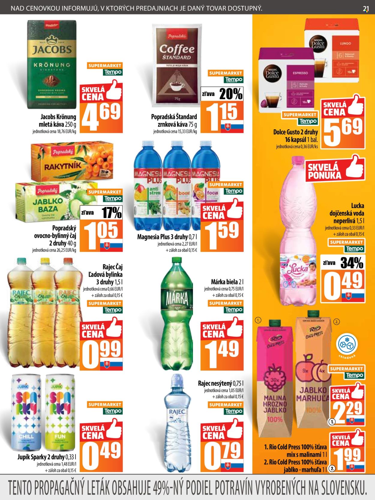 Leták COOP Jednota - 12.6.2025 - 18.6.2025. Strana 21