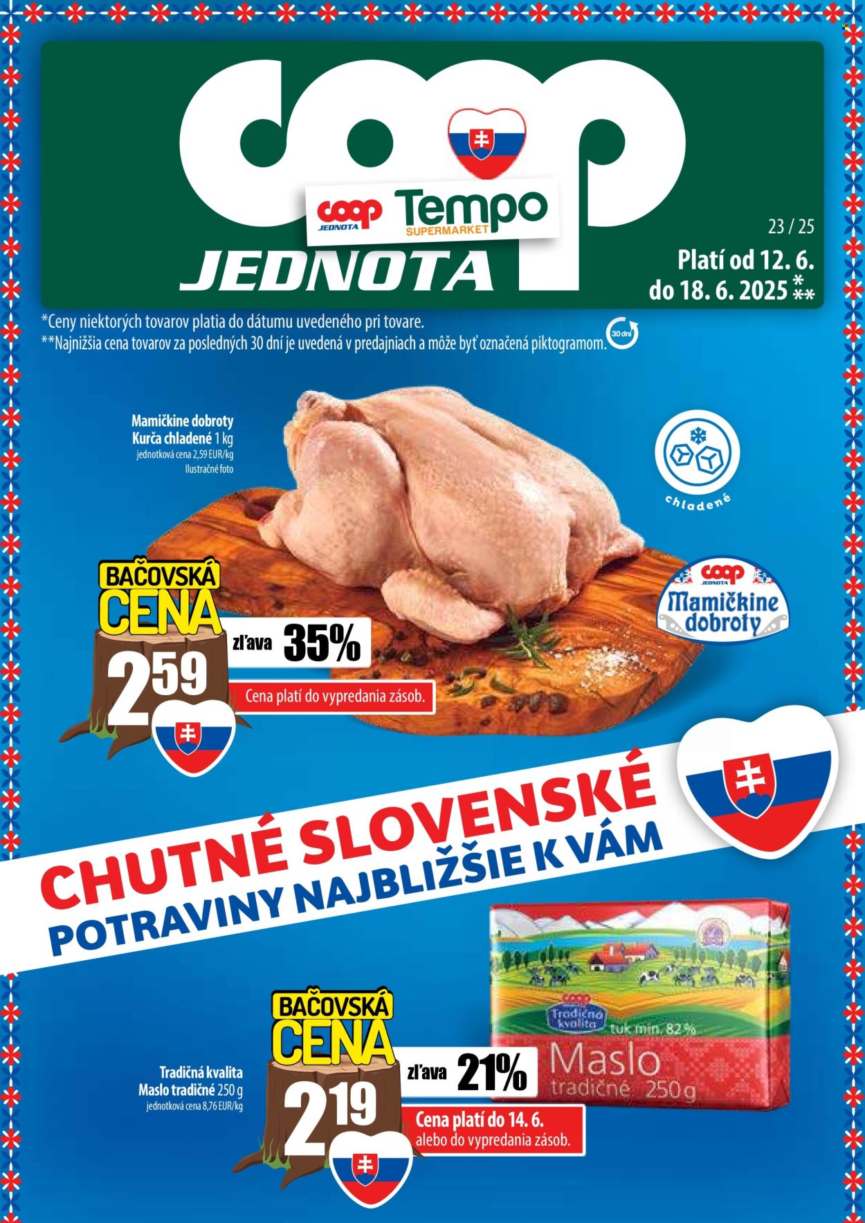 Leták COOP Jednota - 12.6.2025 - 18.6.2025. Strana 1