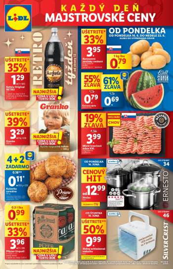 Leták Lidl - 16.6.2025 - 22.6.2025.
