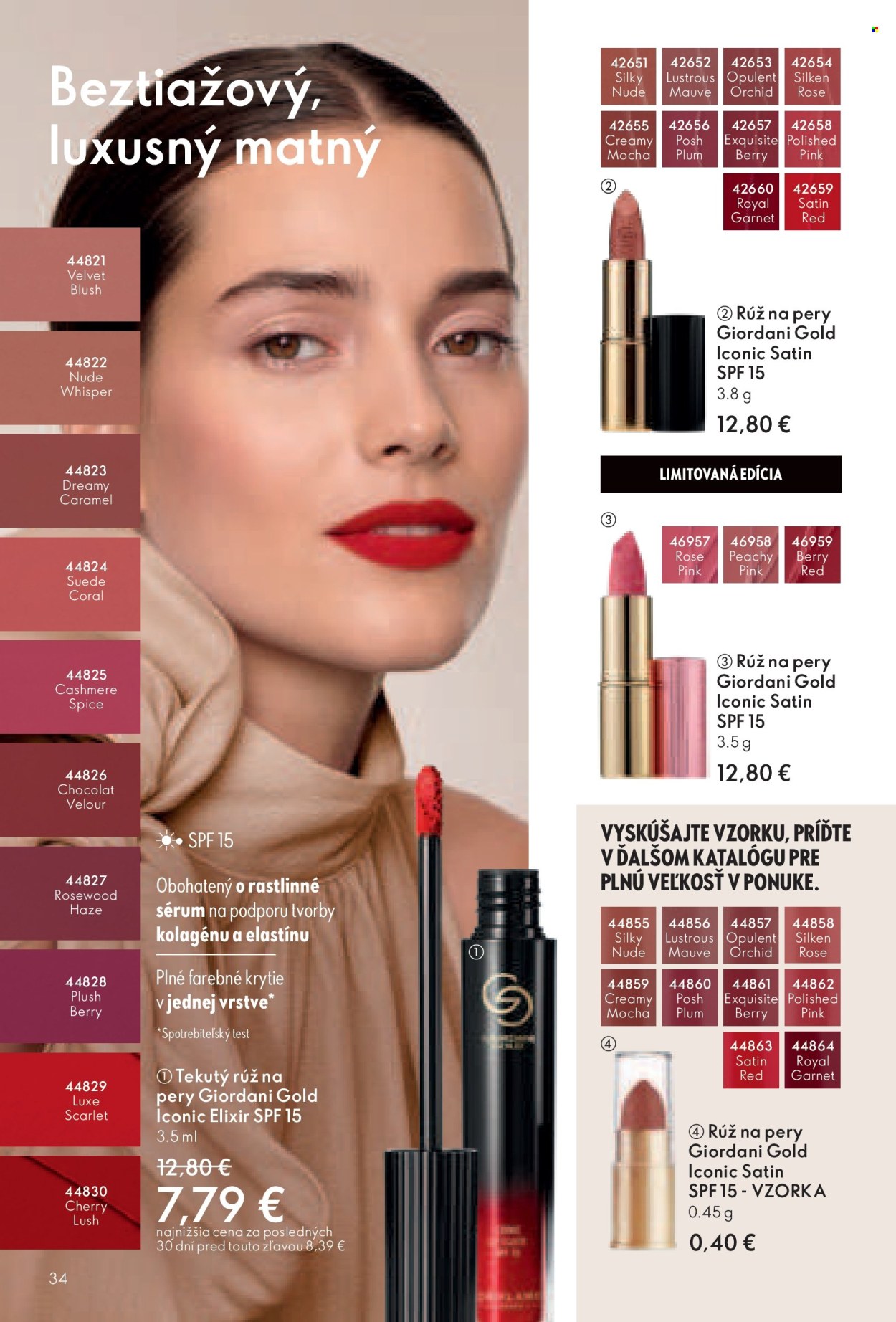 Leták Oriflame - 6.7.2025 - 26.7.2025. Strana 34