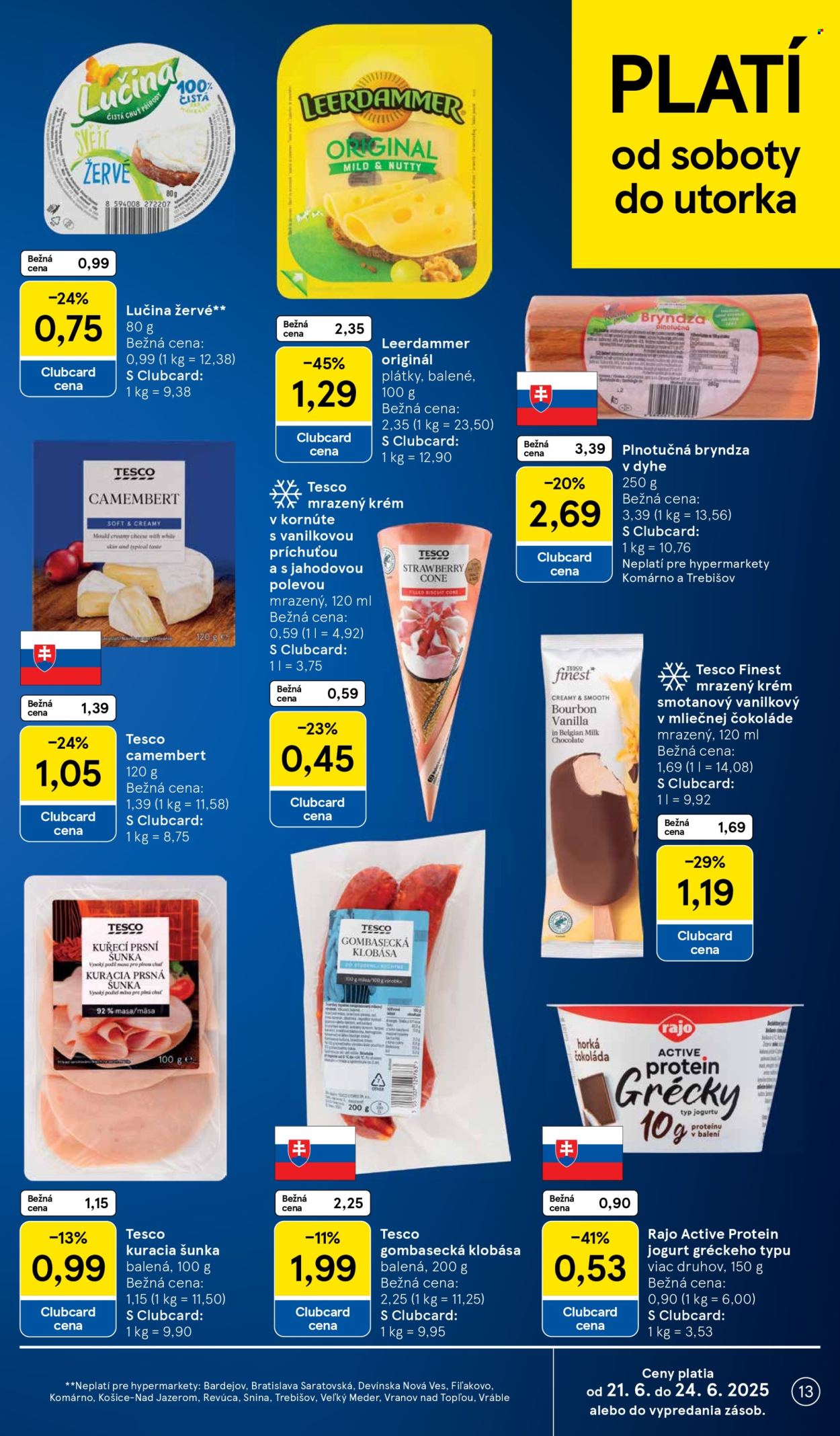 Leták TESCO - 18.6.2025 - 24.6.2025. Strana 13