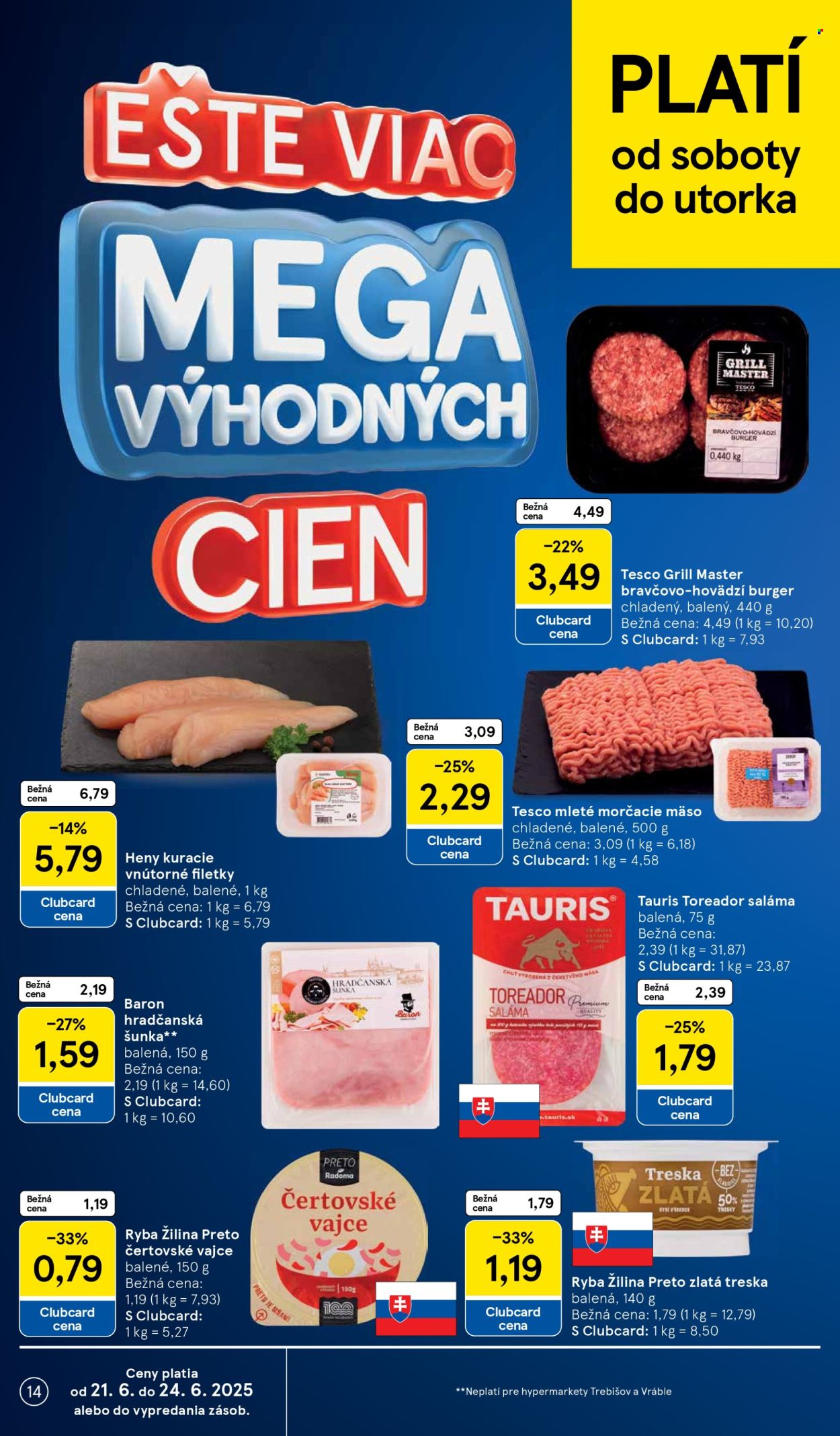 Leták TESCO - 18.6.2025 - 24.6.2025. Strana 14