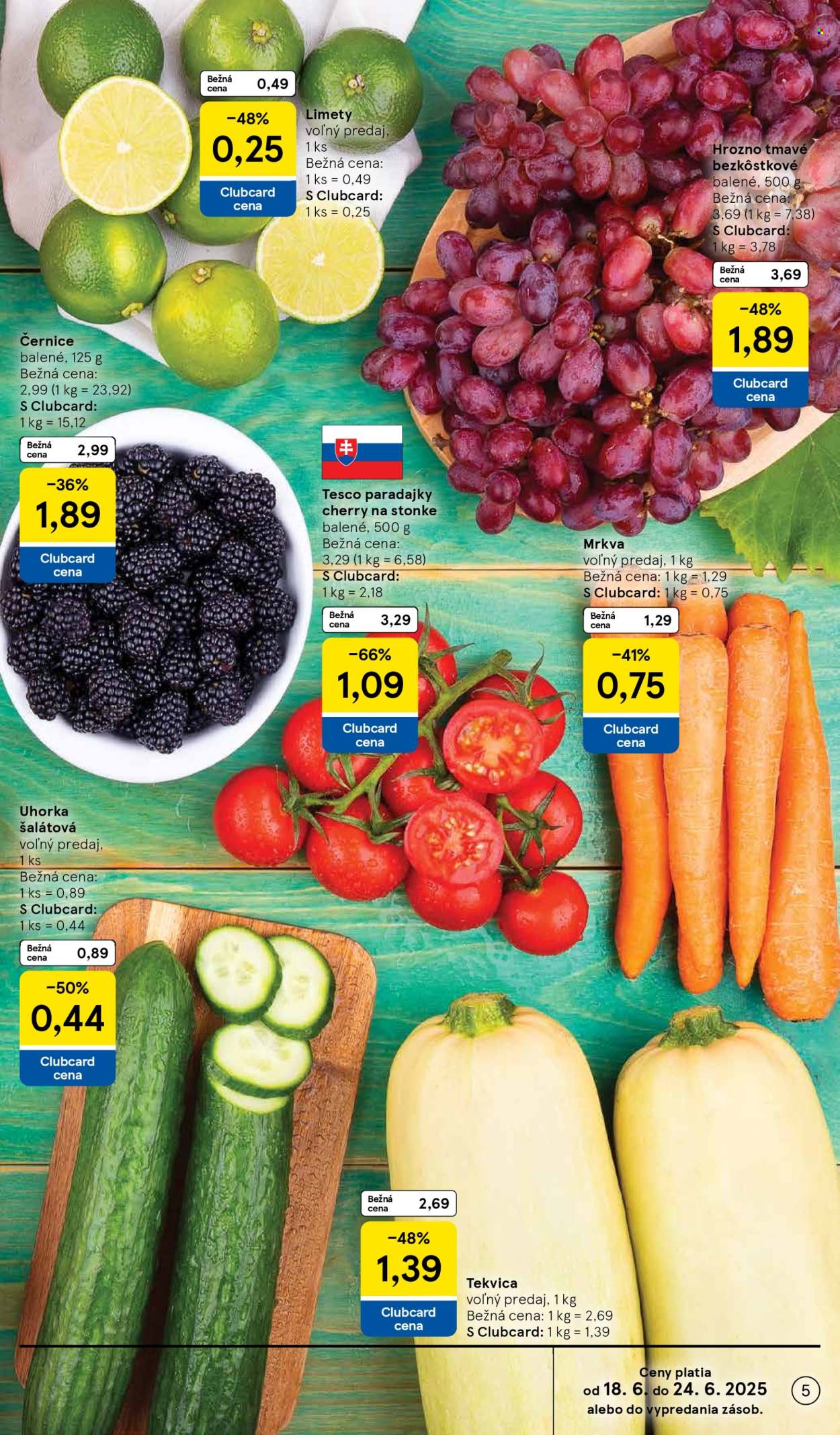 Leták TESCO supermarket - 18.6.2025 - 24.6.2025. Strana 5