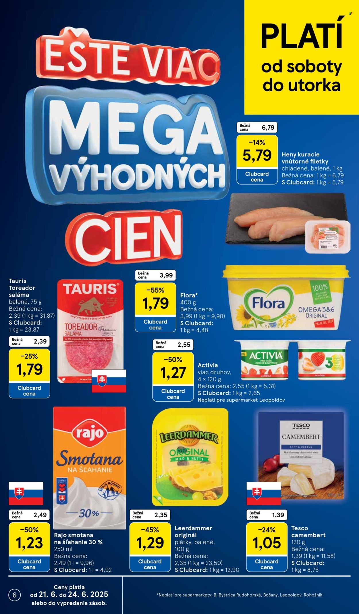 Leták TESCO supermarket - 18.6.2025 - 24.6.2025. Strana 6