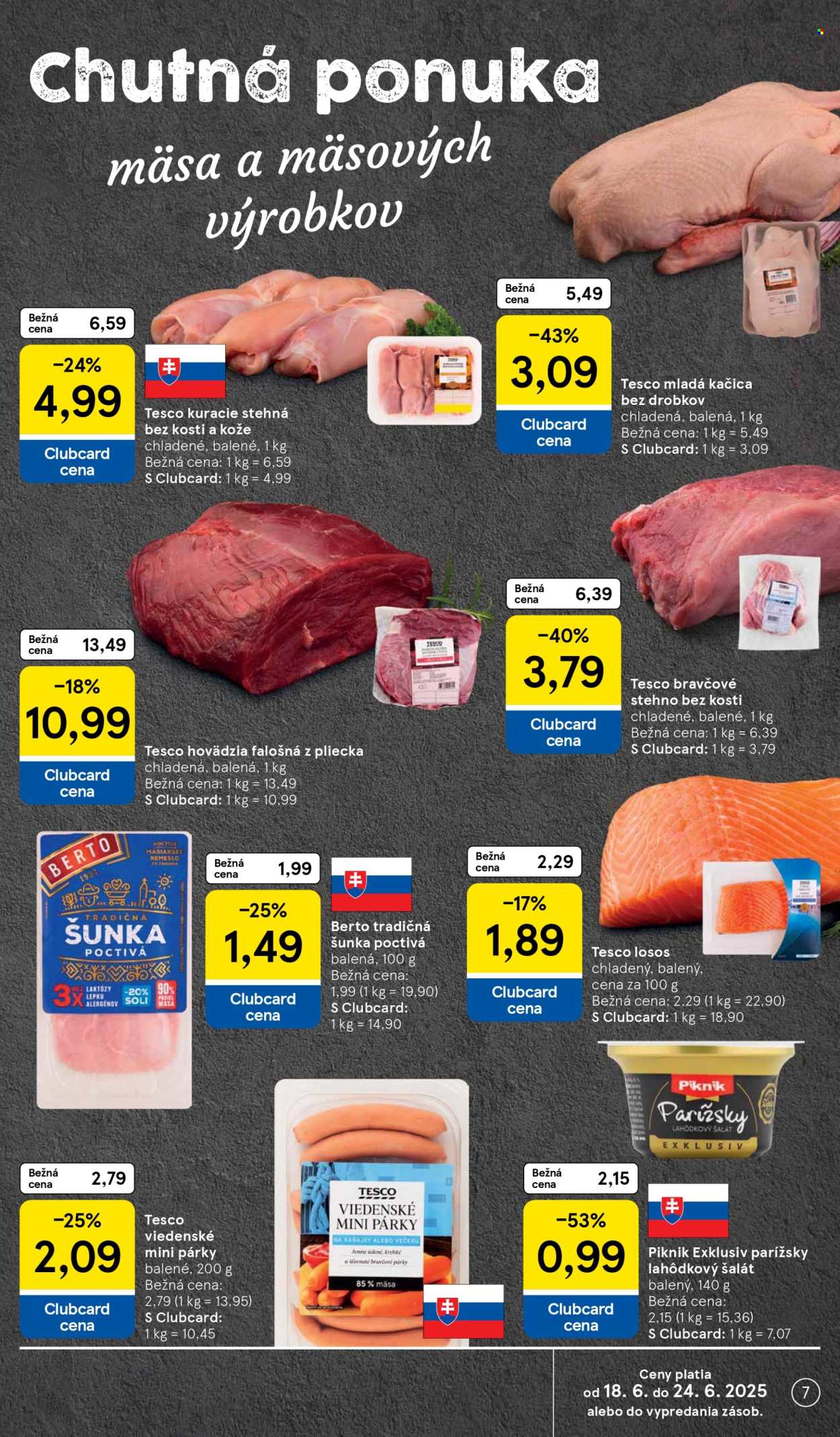 Leták TESCO supermarket - 18.6.2025 - 24.6.2025. Strana 7