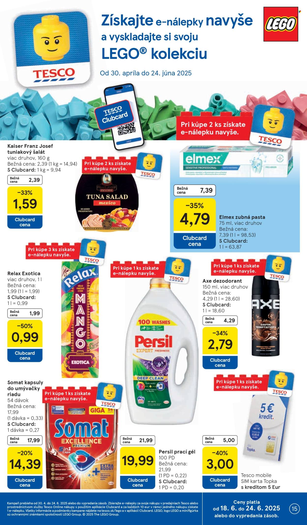 Leták TESCO supermarket - 18.6.2025 - 24.6.2025. Strana 15