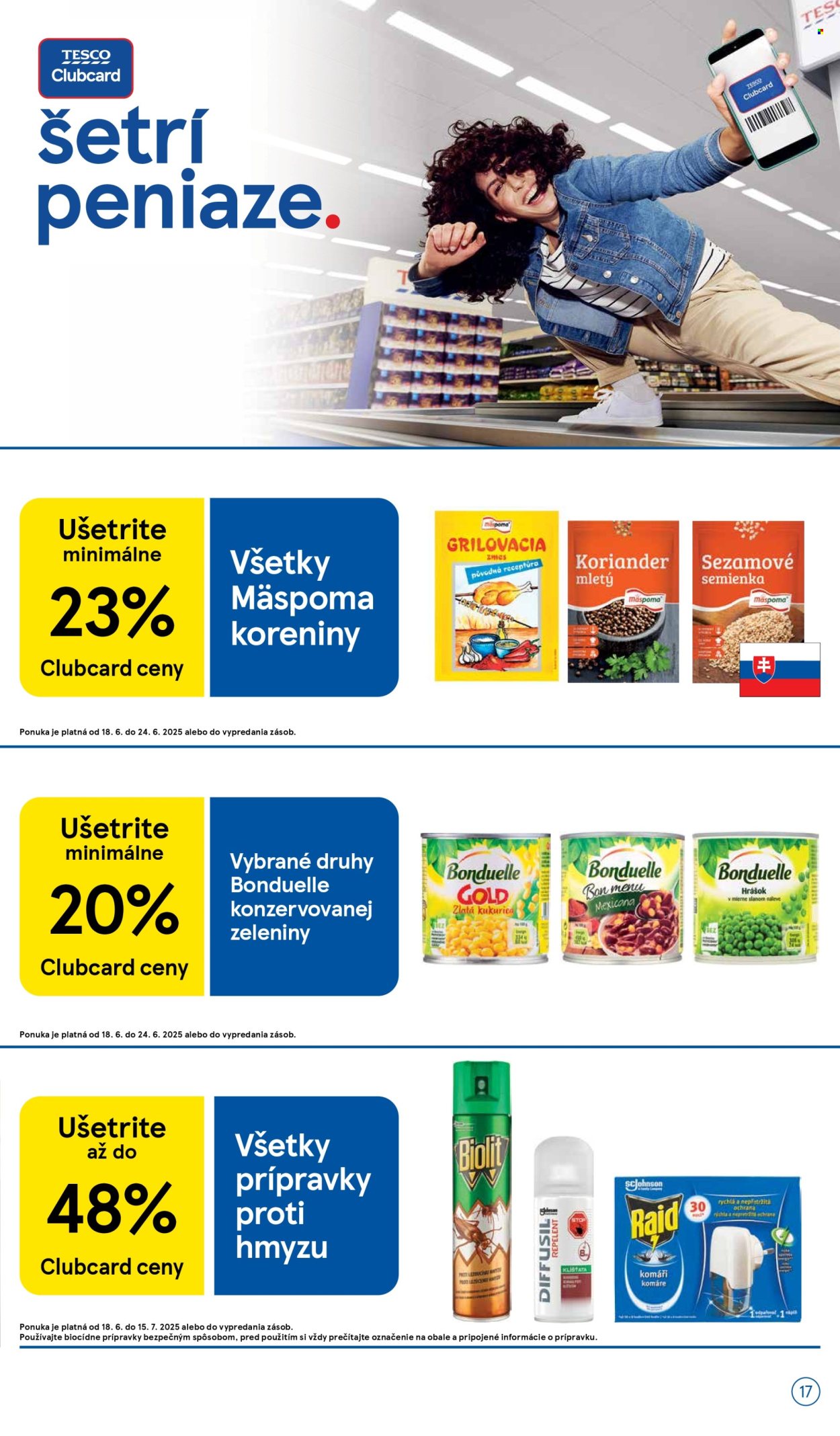 Leták TESCO supermarket - 18.6.2025 - 24.6.2025. Strana 17