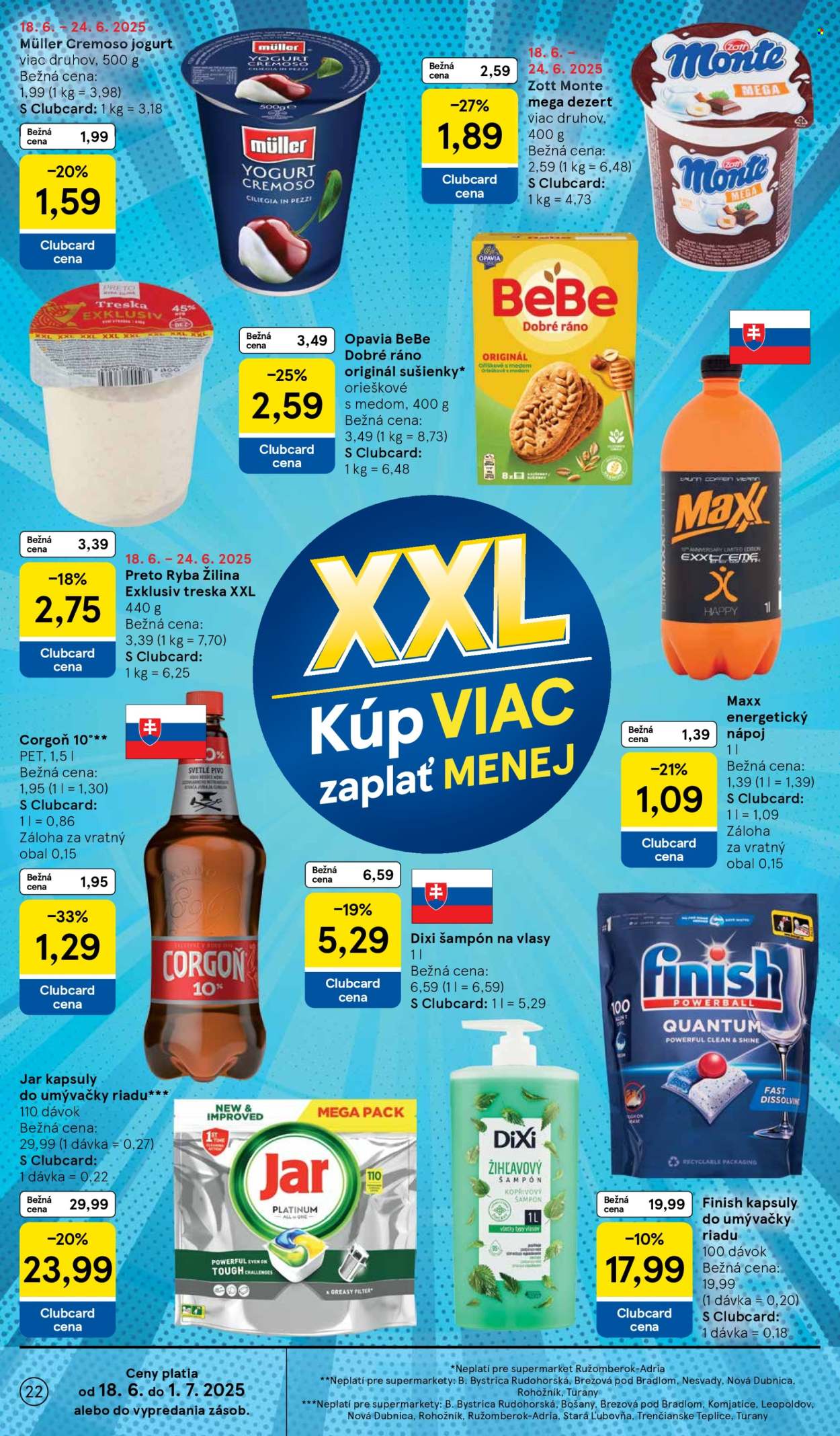 Leták TESCO supermarket - 18.6.2025 - 24.6.2025. Strana 22