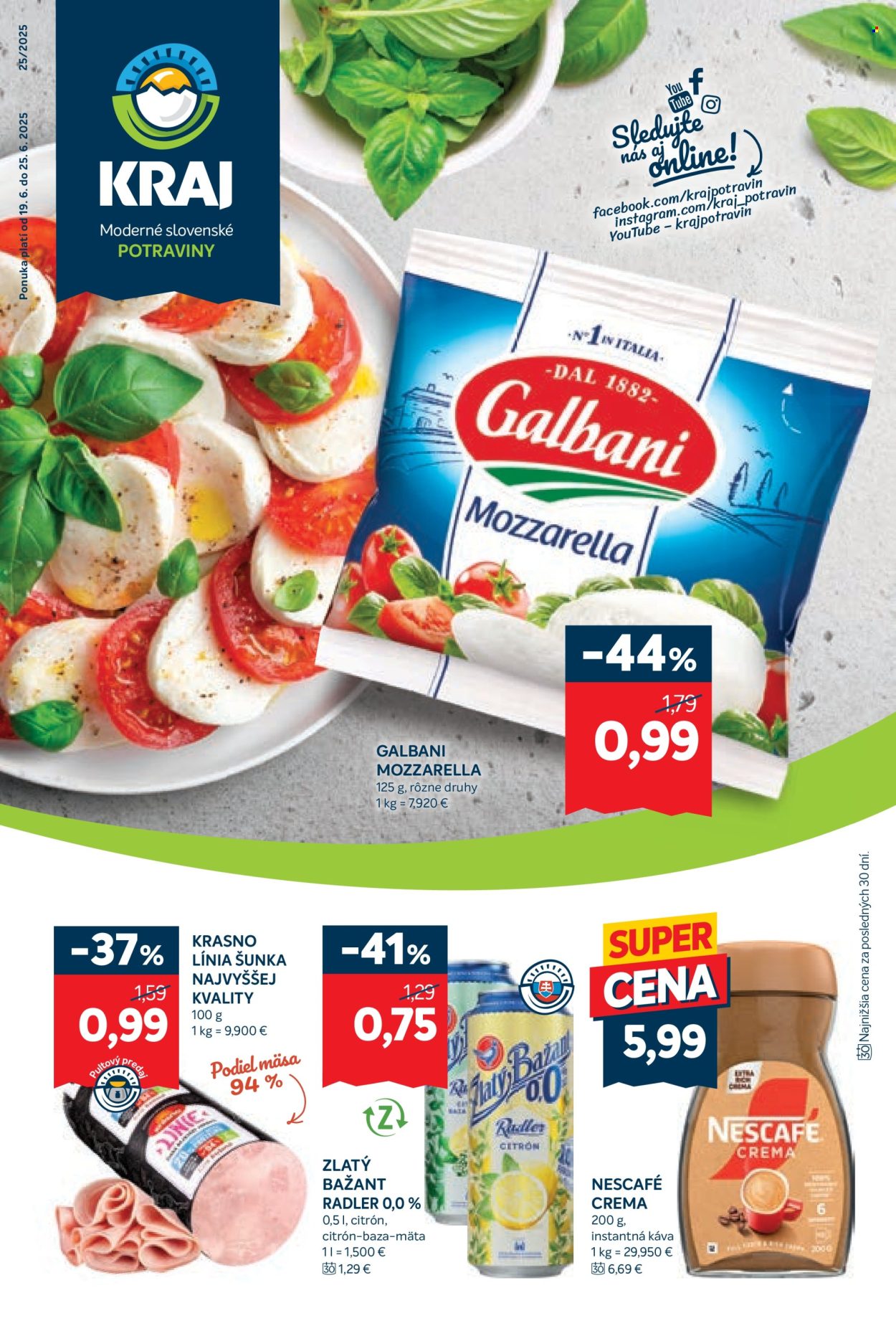 Leták Kraj - 19.6.2025 - 25.6.2025. Strana 1