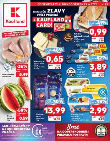 Leták Kaufland - 19.6.2025 - 25.6.2025.