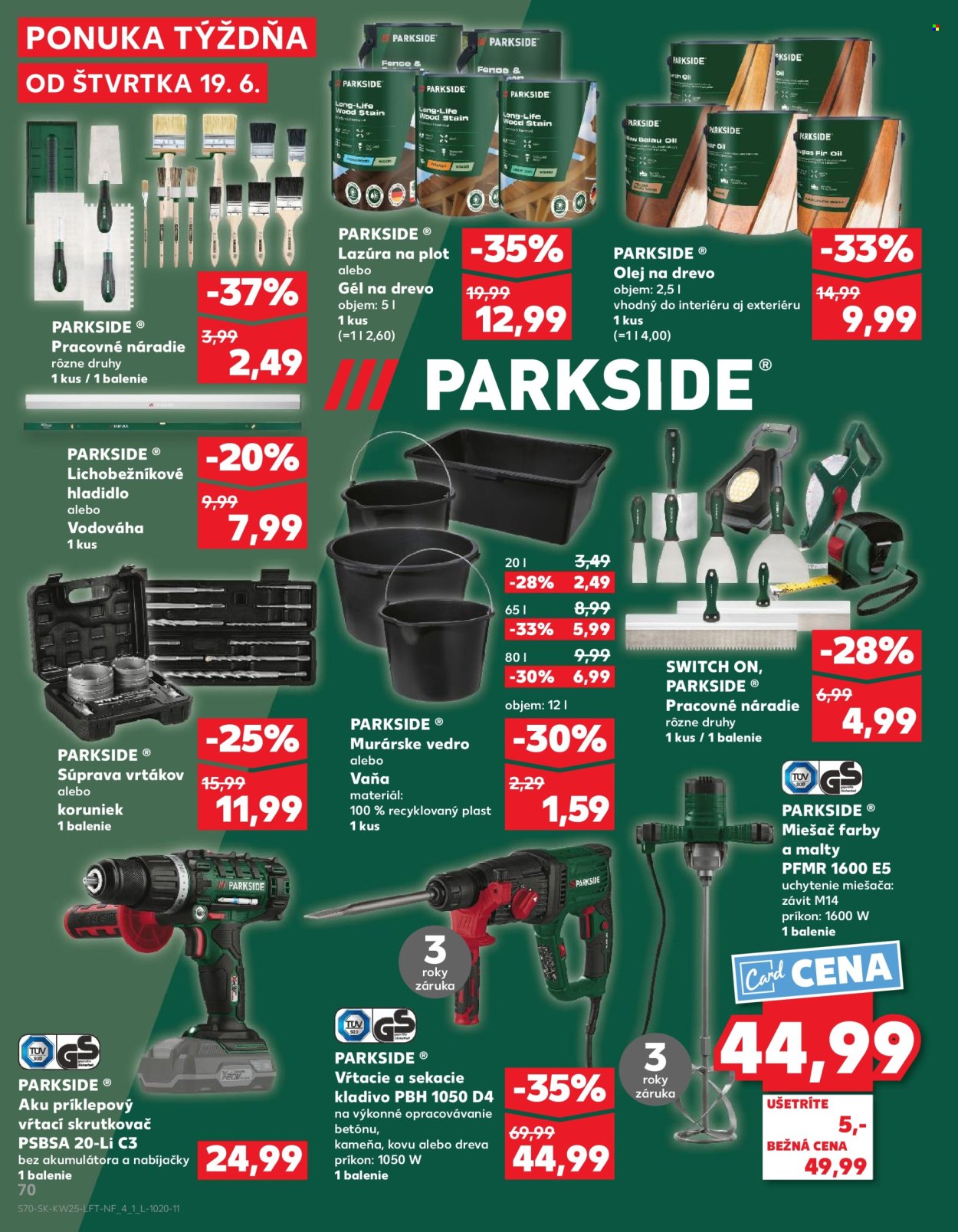 Leták Kaufland - 19.6.2025 - 25.6.2025. Strana 70
