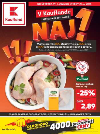 Leták Kaufland - 19.6.2025 - 25.6.2025.