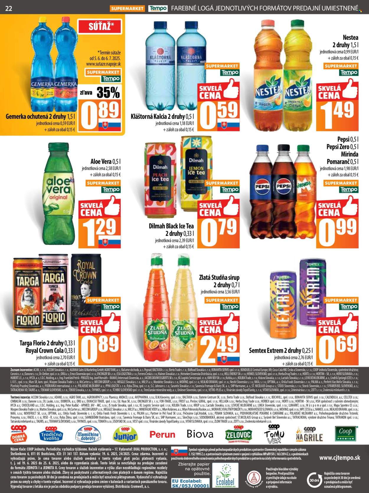 Leták COOP Jednota - 19.6.2025 - 25.6.2025. Strana 22