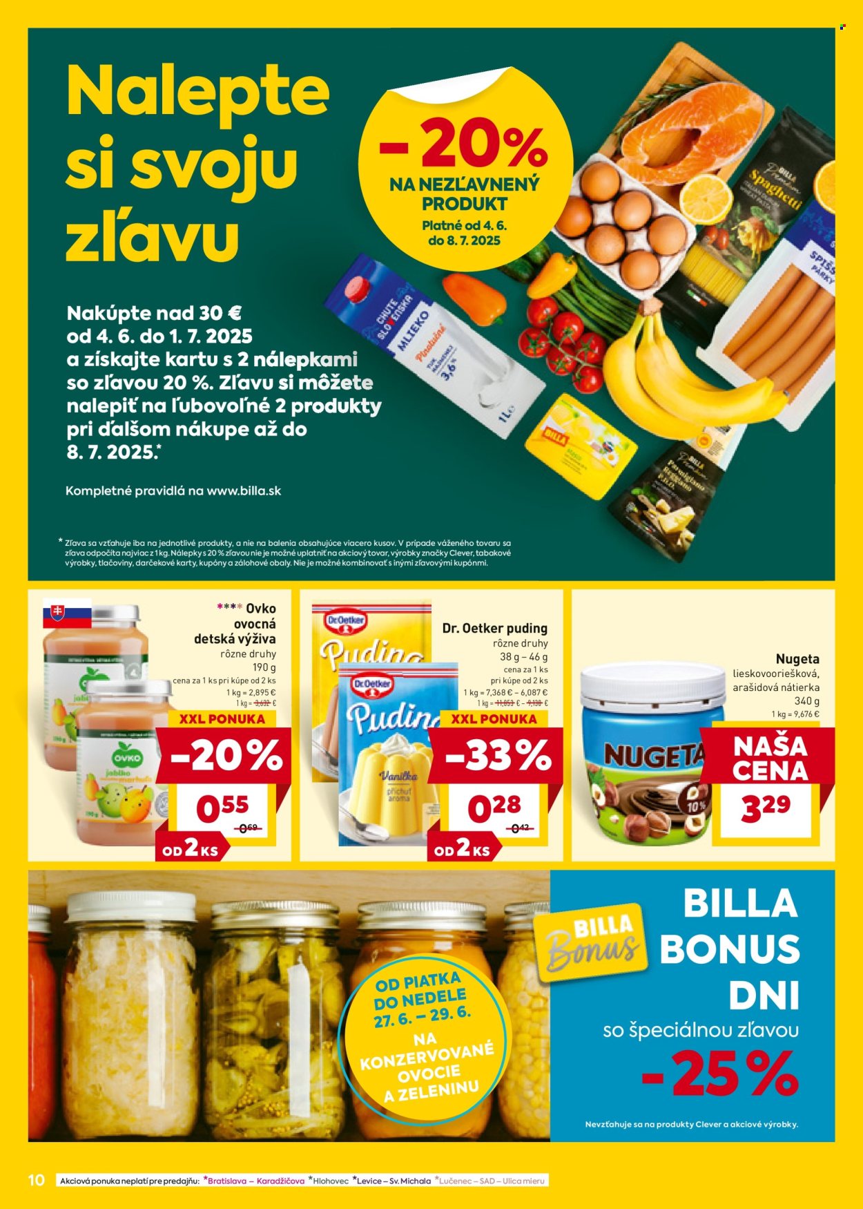 Leták Billa - 25.6.2025 - 1.7.2025. Strana 10
