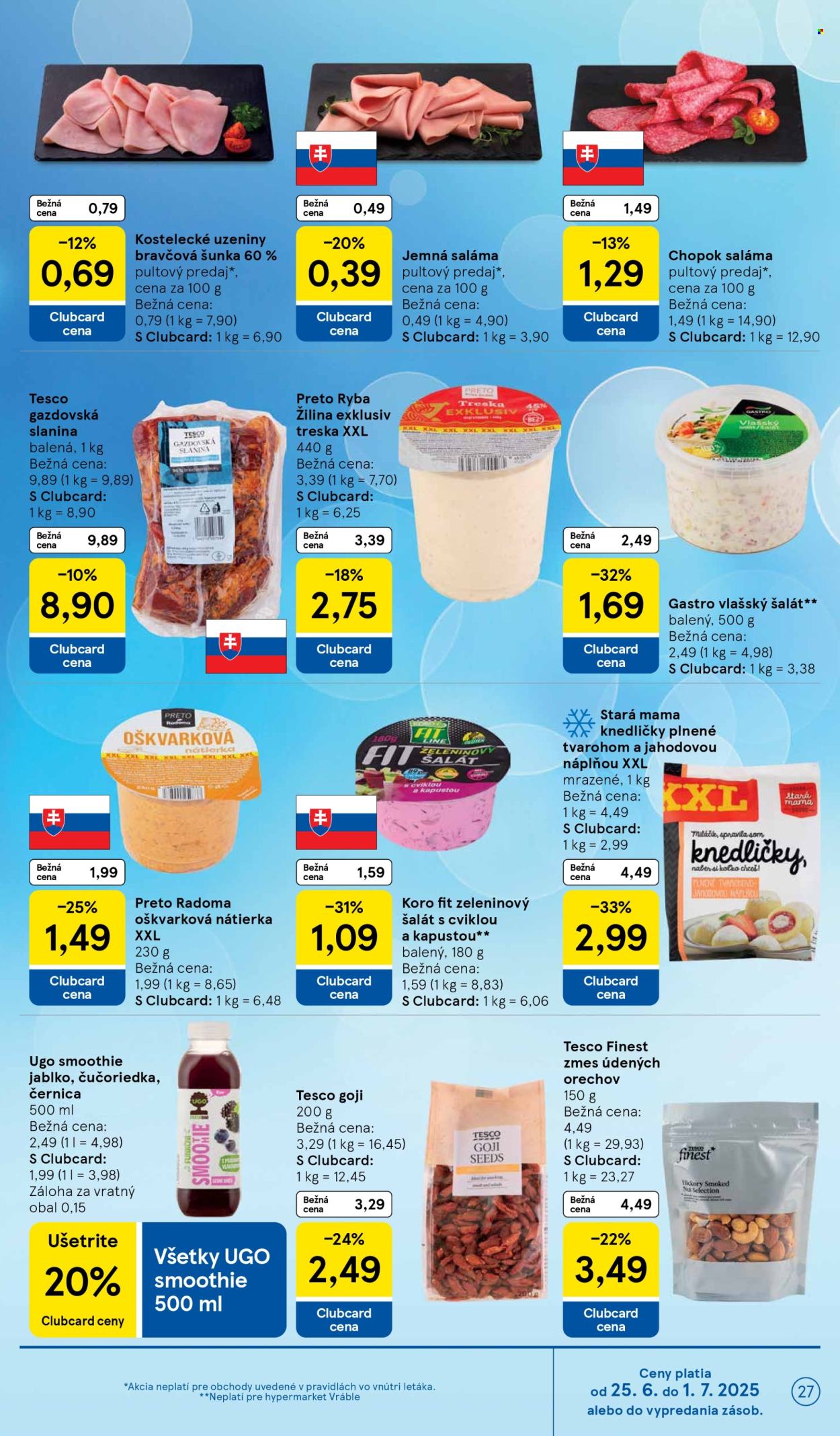 Leták TESCO - 25.6.2025 - 1.7.2025. Strana 27