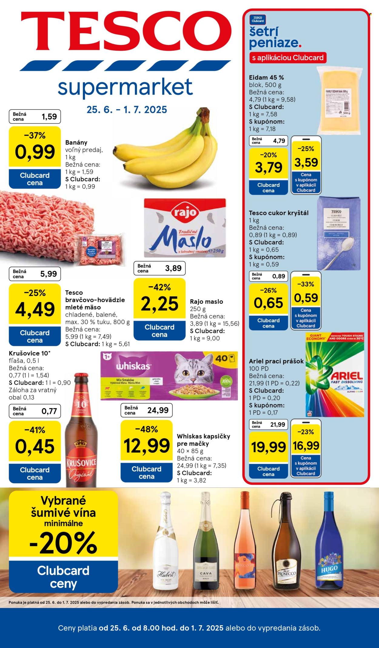 Leták TESCO supermarket - 25.6.2025 - 1.7.2025. Strana 1