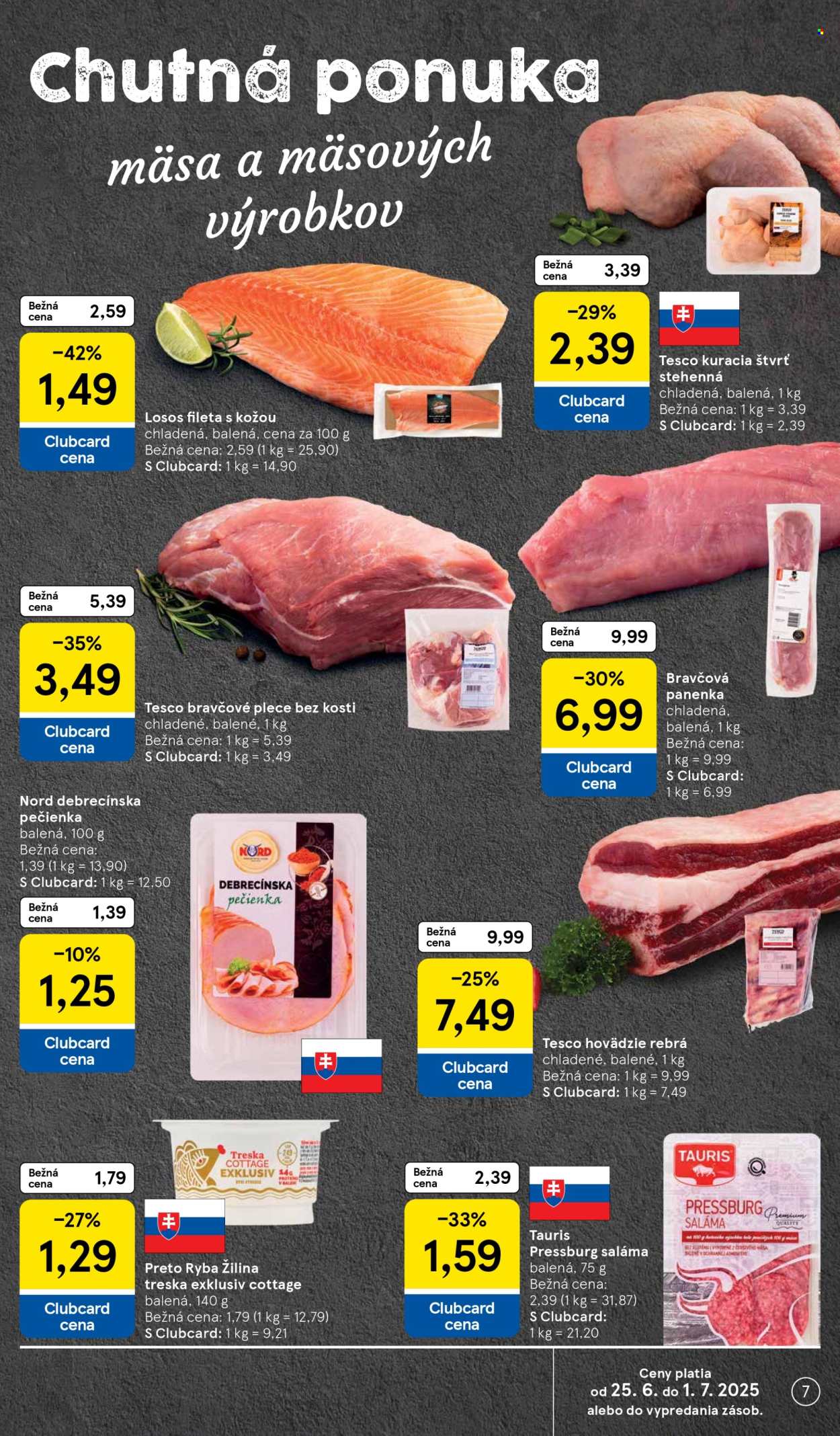 Leták TESCO supermarket - 25.6.2025 - 1.7.2025. Strana 7